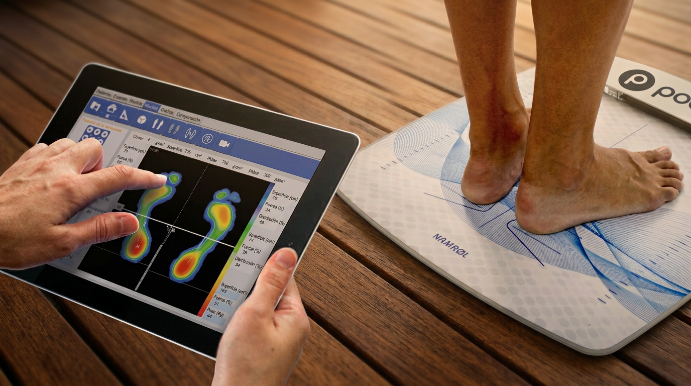 Persona caminando con calzado urbano